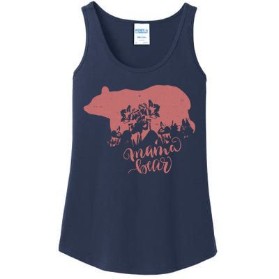 Distressed Mama Bear Ladies Essential Tank