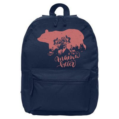 Distressed Mama Bear 16 in Basic Backpack