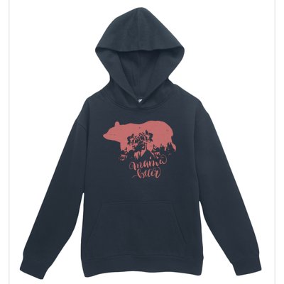 Distressed Mama Bear Urban Pullover Hoodie