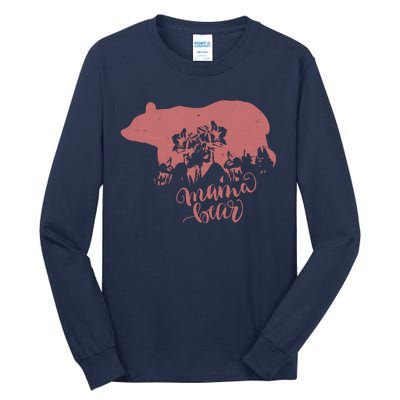 Distressed Mama Bear Tall Long Sleeve T-Shirt