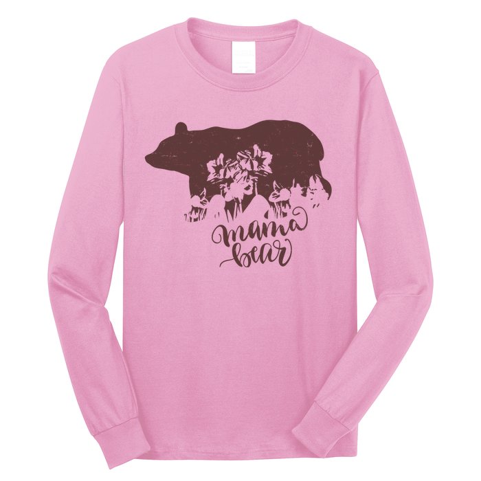 Distressed Mama Bear Long Sleeve Shirt