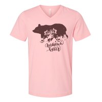 Distressed Mama Bear V-Neck T-Shirt