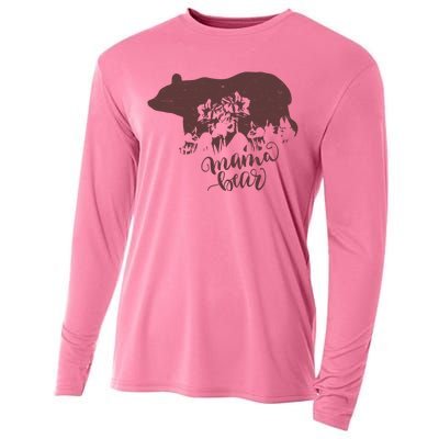 Distressed Mama Bear Cooling Performance Long Sleeve Crew