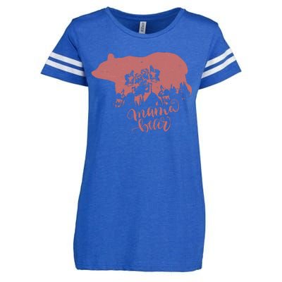 Distressed Mama Bear Enza Ladies Jersey Football T-Shirt