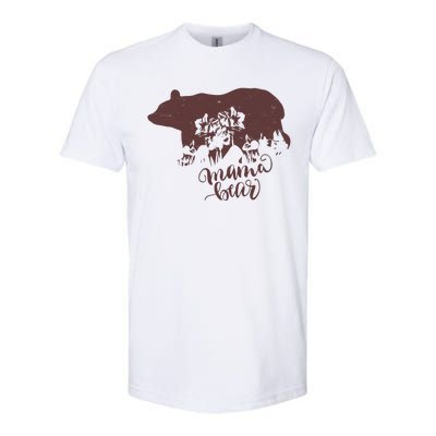 Distressed Mama Bear Softstyle CVC T-Shirt