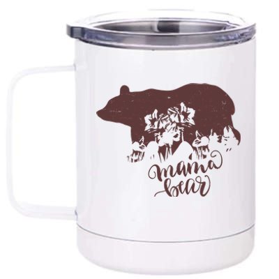 Distressed Mama Bear 12 oz Stainless Steel Tumbler Cup