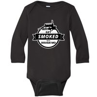 Dougie Mo Bbq Catering Exclusive Custom Clothing Get Smoked Baby Long Sleeve Bodysuit