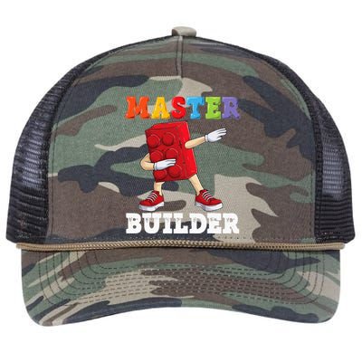 Dabbing Master Builder Funny Building Blocks Bricks Retro Rope Trucker Hat Cap