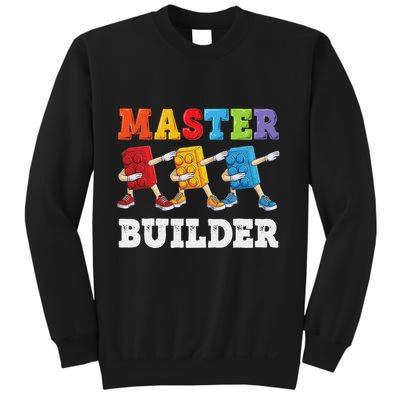 Dabbing Master Builder Funny Building Blocks Bricks Sweatshirt