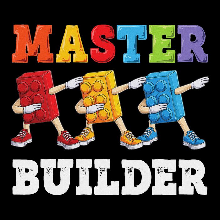 Dabbing Master Builder Funny Building Blocks Bricks Mousepad