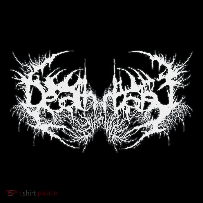 Death Metal Band Logo Symbol Font Metalhead Musician Tall T-Shirt