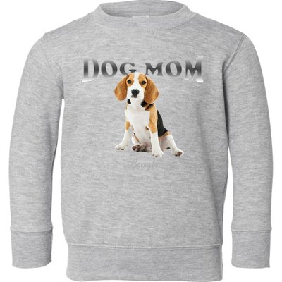 Dog Mom Beagle Designed In Watercolor Gift Toddler Sweatshirt
