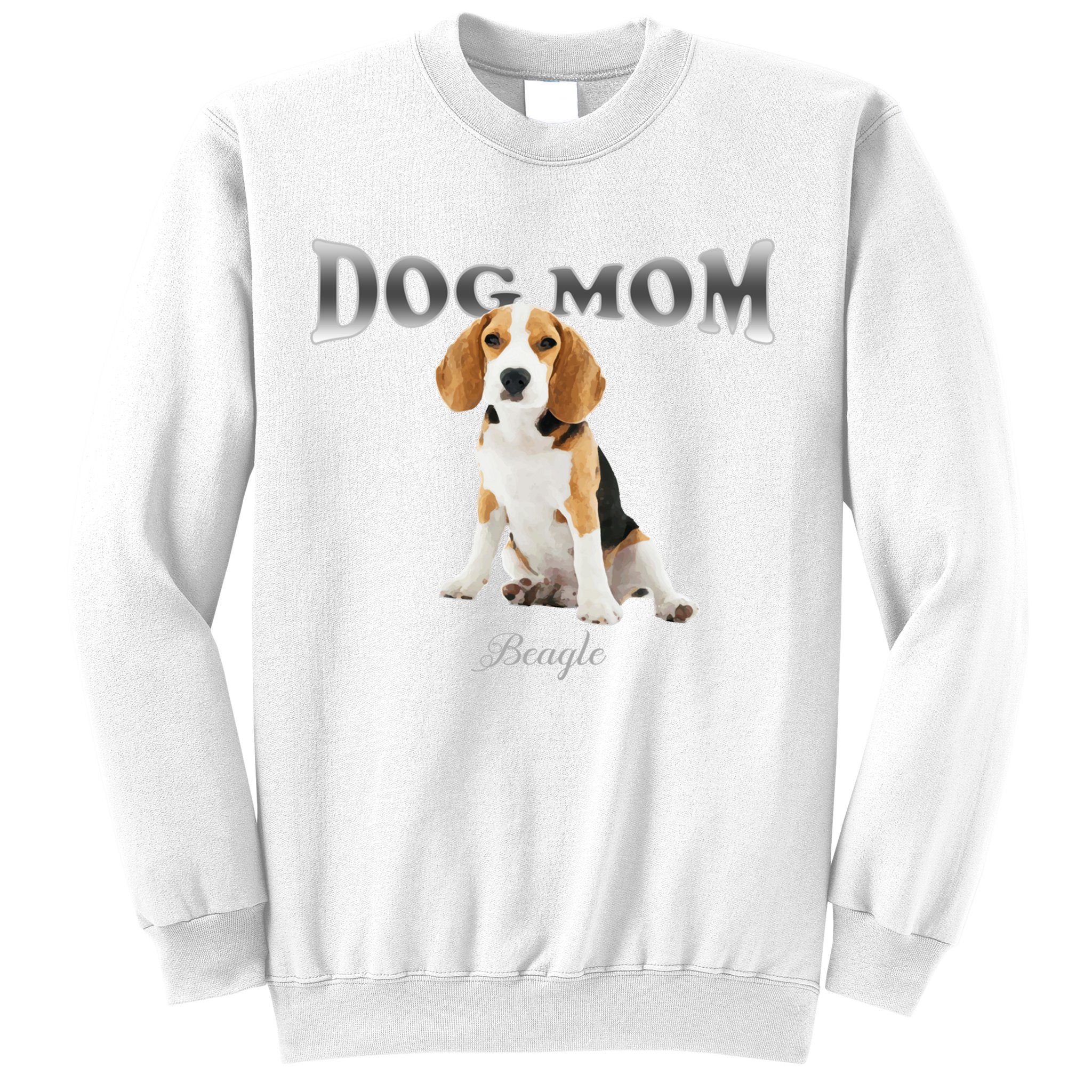 Dog Mom Beagle Designed In Watercolor Gift Sweatshirt