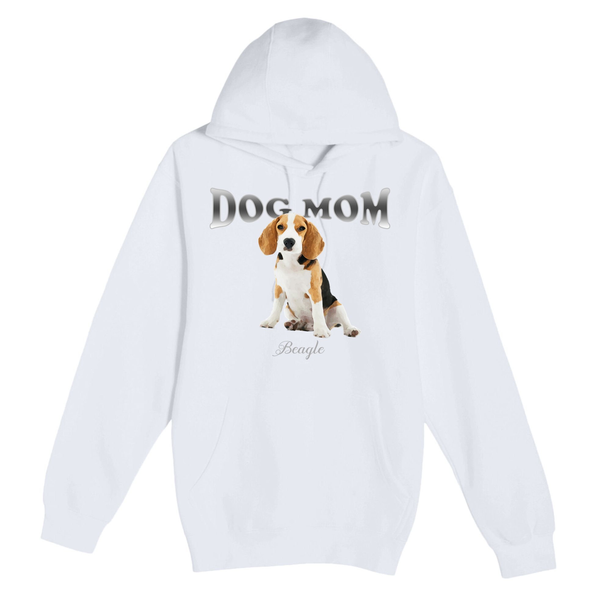 Dog Mom Beagle Designed In Watercolor Gift Premium Pullover Hoodie