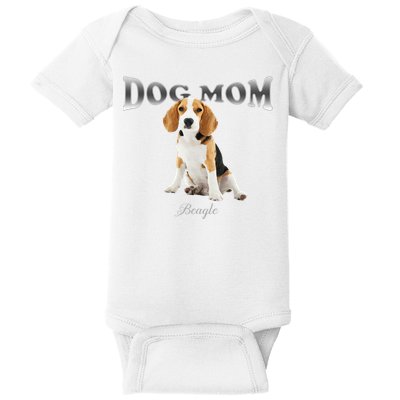 Dog Mom Beagle Designed In Watercolor Gift Baby Bodysuit