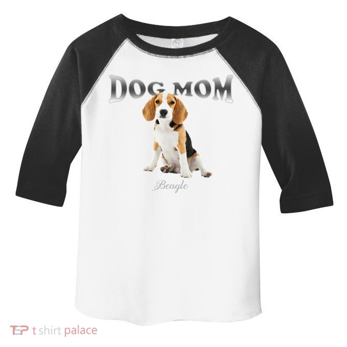 Dog Mom Beagle Designed In Watercolor Gift Toddler Fine Jersey T-Shirt