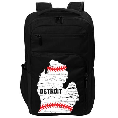 Detroit Michigan Baseball Impact Tech Backpack