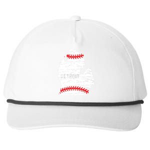 Detroit Michigan Baseball Snapback Five-Panel Rope Hat