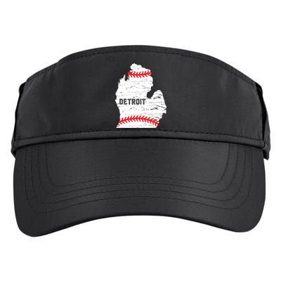 Detroit Michigan Baseball Adult Drive Performance Visor