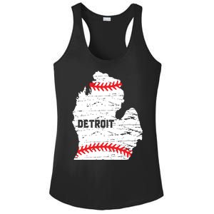 Detroit Michigan Baseball Ladies PosiCharge Competitor Racerback Tank