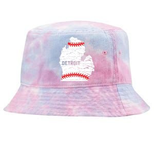 Detroit Michigan Baseball Tie-Dyed Bucket Hat