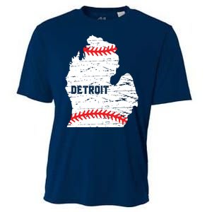 Detroit Michigan Baseball Cooling Performance Crew T-Shirt