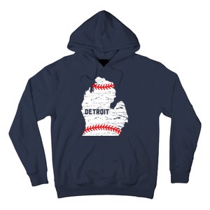 Detroit Michigan Baseball Hoodie