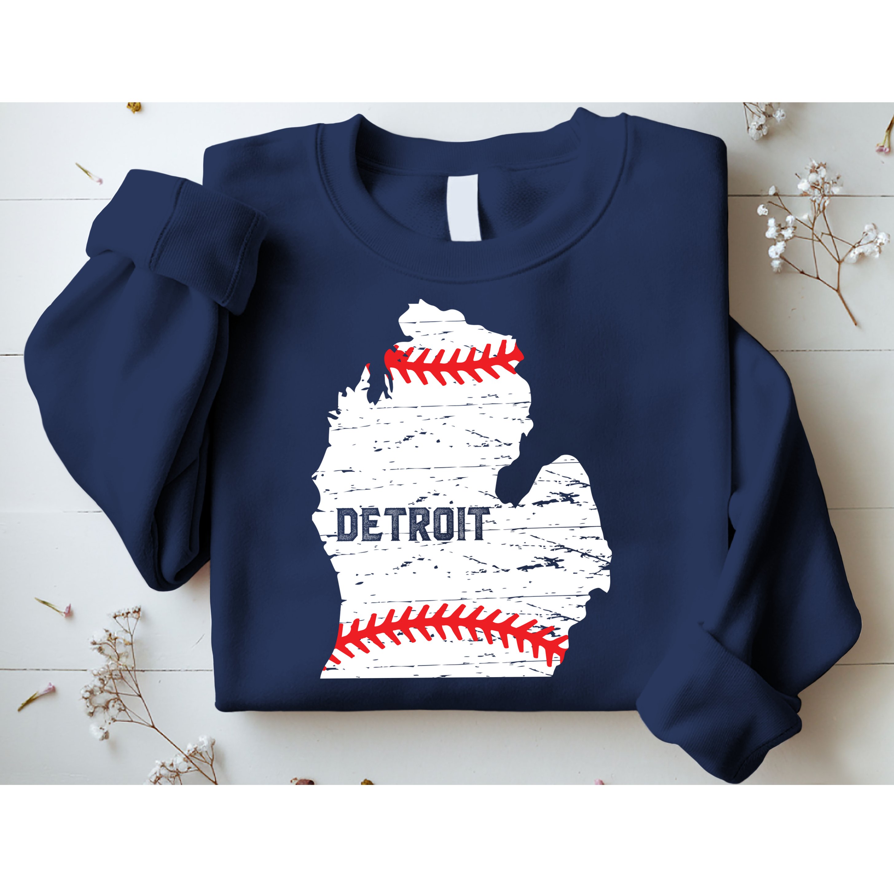 Detroit Michigan Baseball Sweatshirt
