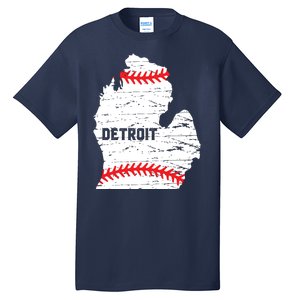 Detroit Michigan Baseball Tall T-Shirt