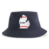 Detroit Michigan Baseball Sustainable Bucket Hat