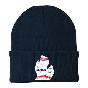 Detroit Michigan Baseball Knit Cap Winter Beanie