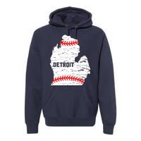 Detroit Michigan Baseball Premium Hoodie