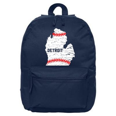 Detroit Michigan Baseball 16 in Basic Backpack