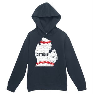 Detroit Michigan Baseball Urban Pullover Hoodie