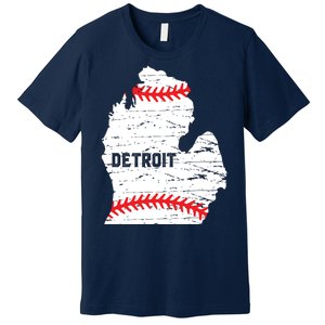 Detroit Michigan Baseball Premium T-Shirt