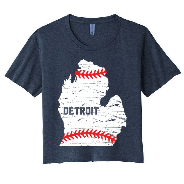 Detroit Michigan Baseball Crop Top