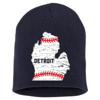 Detroit Michigan Baseball Short Acrylic Beanie