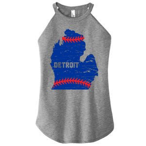 Detroit Michigan Baseball Women's Perfect Tri Rocker Tank