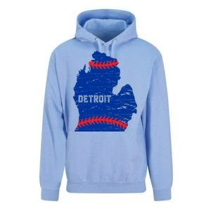 Detroit Michigan Baseball Unisex Surf Hoodie