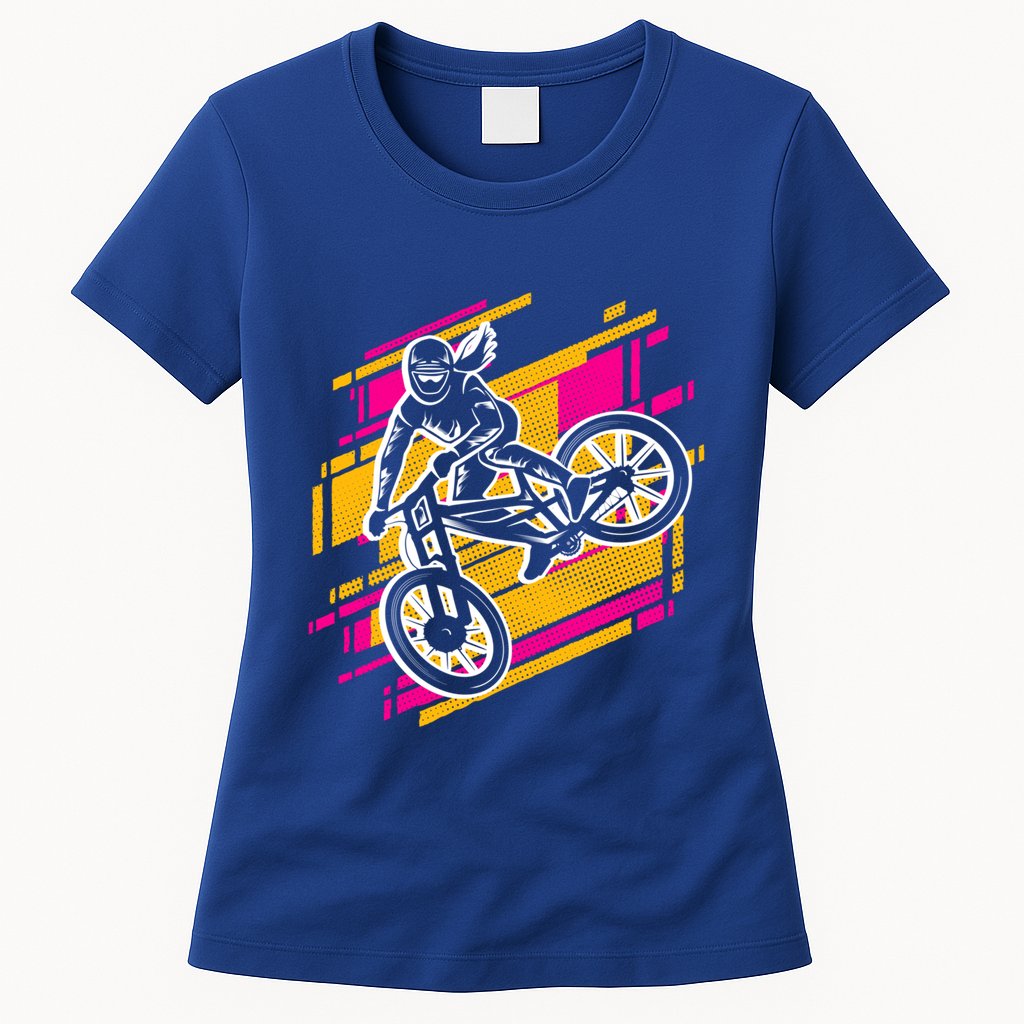 Downhill Mtb Biking Mountain Bike Cool Gift Womens T-Shirt