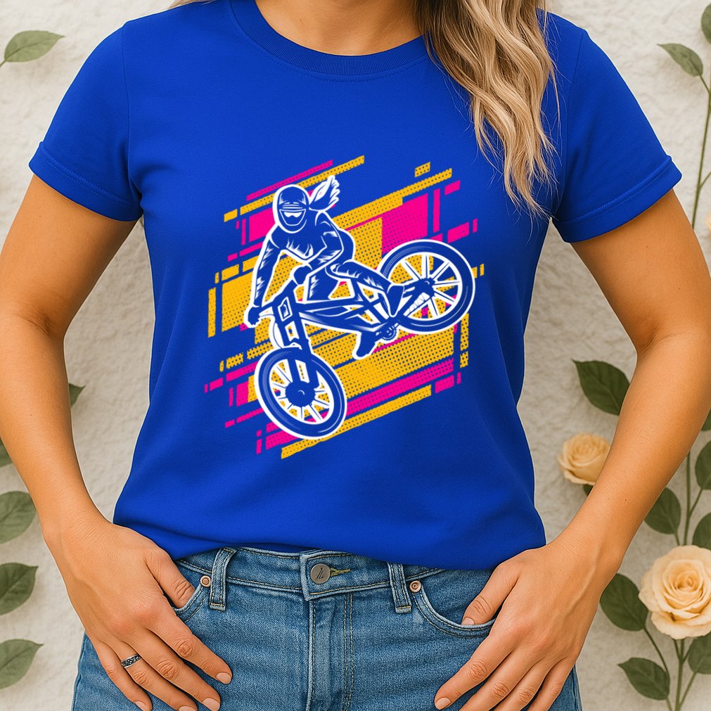 Downhill Mtb Biking Mountain Bike Cool Gift Womens T-Shirt