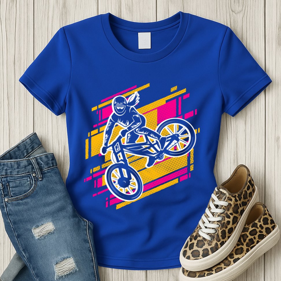 Downhill Mtb Biking Mountain Bike Cool Gift Womens T-Shirt