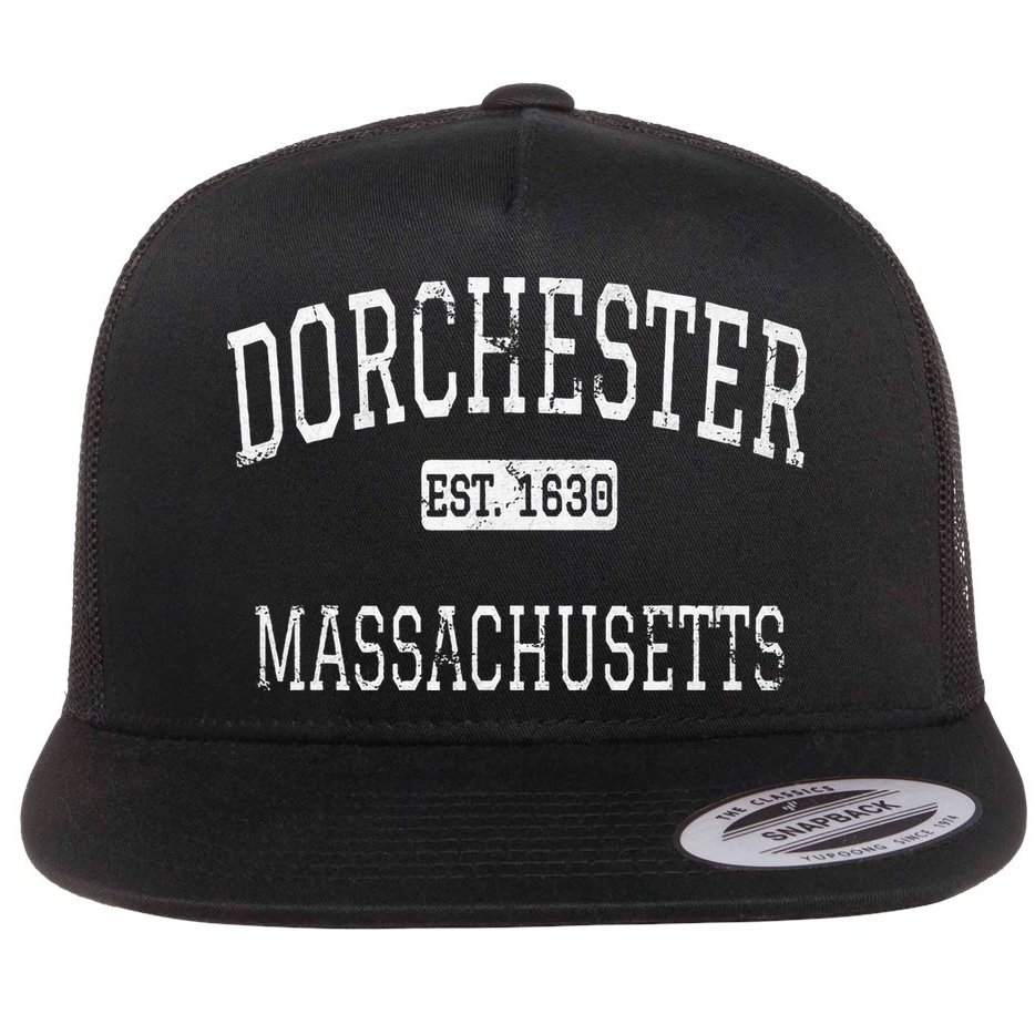 Dorchester Massachusetts Boston MA Vintage Flat Bill Trucker Hat