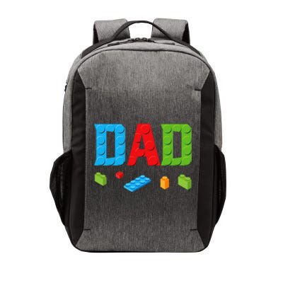 Dad Master Builder Building Bricks Blocks Family Set Parents Vector Backpack