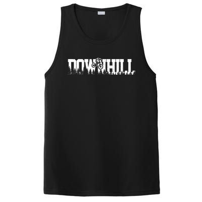 Downhill Mountain Bike Mountain Biking Mtb Biker Gift Funny Gift PosiCharge Competitor Tank