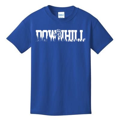 Downhill Mountain Bike Mountain Biking Mtb Biker Gift Funny Gift Kids T-Shirt