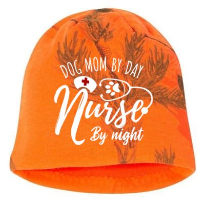 Dog Mom By Day Nurse By Night Nurse Mom Meaningful Gift Kati - Camo Knit Beanie