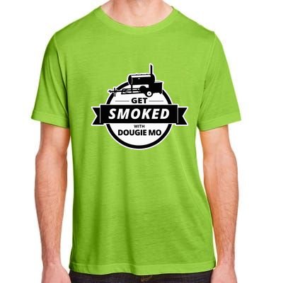 Dougie Mo Bbq Catering Exclusive Custom Clothing Get Smoked Adult ChromaSoft Performance T-Shirt