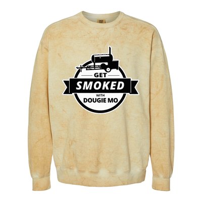 Dougie Mo Bbq Catering Exclusive Custom Clothing Get Smoked Colorblast Crewneck Sweatshirt