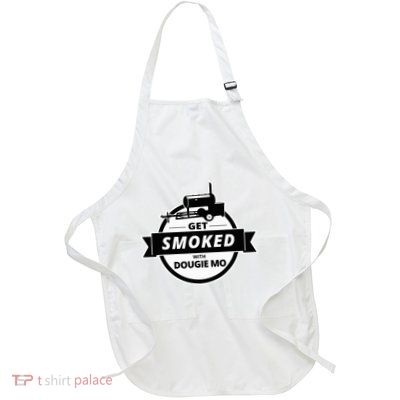 Dougie Mo Bbq Catering Exclusive Custom Clothing Get Smoked Full-Length Apron With Pockets